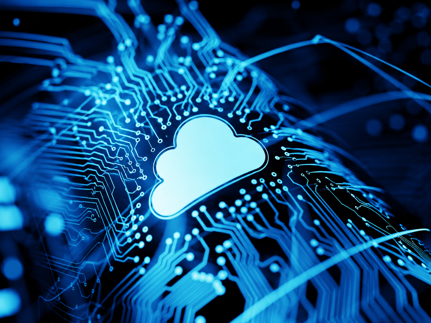 Cloud Services & AI illustration
